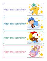 Labels-Naptime containers