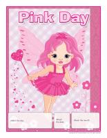 Perpetual calendar-Pink Day Perpetual calendar-Pink Day