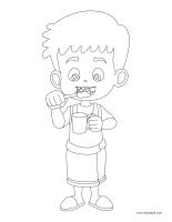 Coloring pages theme-The dentist