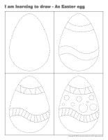 I am learning to draw-An Easter egg