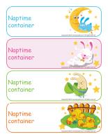 Naptime container labels-Easter