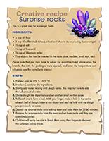 Creative recipe-Surprise rocks