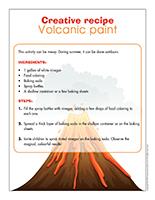 Creative recipe-Volcanic paint