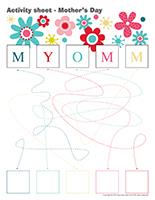 Activity sheets-Mother's Day Activity sheets-Mother's Day