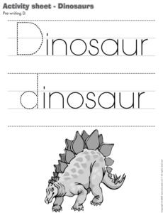 Dinosaur-Activity sheet