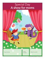 Perpetual calendar Special Day-A show for moms