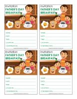 Invitations-Special Day-Father's Day breakfast