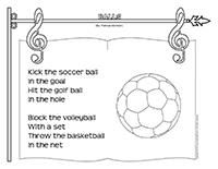 balls songs rhymes ball soccer educatall theme activities