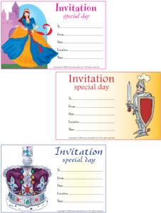 Knight/Princess-Invitation card