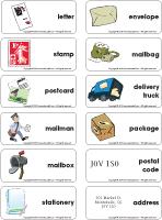 Postal Services-Word-flashcards