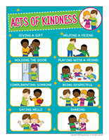 Illustrated poster-Acts of kindness
