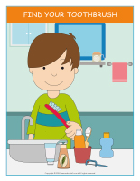Illustrated tooth-brushing routine-1