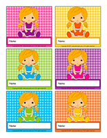 Interactive nametags-Dolls