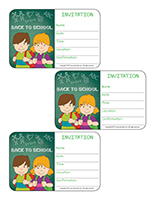 Invitations-Back to school party Invitations-Back to school party