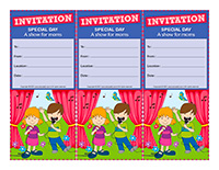 Invitations-Special Day-A show for moms