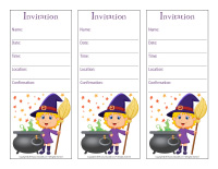 Invitations-witch
