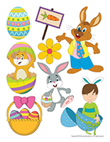 Large stickers-Easter