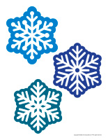 Large stickers-Snowflakes