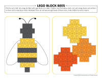 Lego block bees