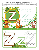 Let’s manipulate the letter-z like zoo