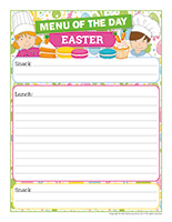 Menu Easter 2023