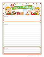 Miniature elves Menu Elves