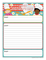 Menu-Mother's Day 2023