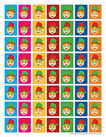 Elf memos and stamps-2 Miniature-elves 2021