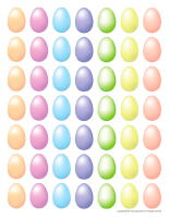 Miniature pastel eggs