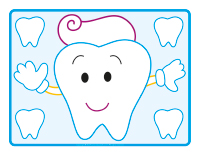 Modeling dough activity placemats-Dental health