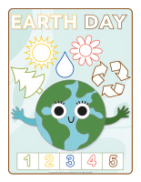 Modeling dough activity placemats-Earth Day