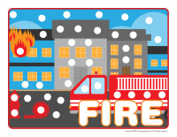 Modeling dough activity placemats-Fire-1