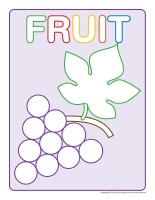 Modeling dough activity placemats-Fruit