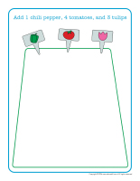 Modeling dough activity placemats-Garden-2