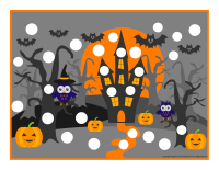 Modeling dough activity placemats-Halloween-1