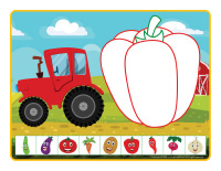 Modeling dough activity placemats-Harvest time
