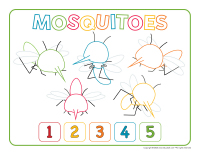 Modeling dough activity placemats-Mosquitoes