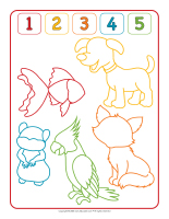 Modeling dough activity placemats-Pet shop