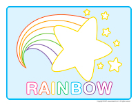 Modeling dough activity placemats-Rainbows