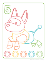 Modeling dough activity placemats-Robots