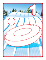 Modeling dough activity placemats-Sledding-1