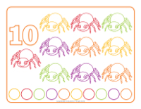 Modeling dough activity placemats-Spiders