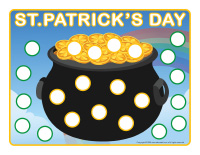 Modeling dough activity placemats-St-Patrick’s-Day-2