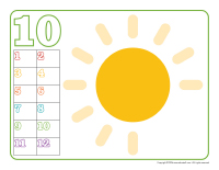 Modeling dough activity placemats-Sunshine