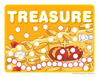 Modeling dough activity placemats-Treasure