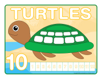 Modeling dough activity placemats-Turtles