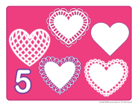 Modeling dough activity placemats-Valentine's Day