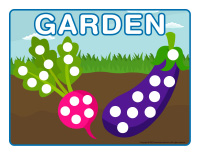 Modeling dough activity placemats-Vegetable garden