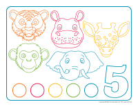 Modeling dough activity placemats-Zoo
