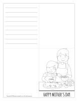 Mother’s Day cards-black and white